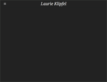 Tablet Screenshot of laurieklipfel.com